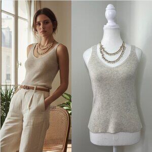 Old Navy Rib Knit Wool Blend Sweater Tank Top S